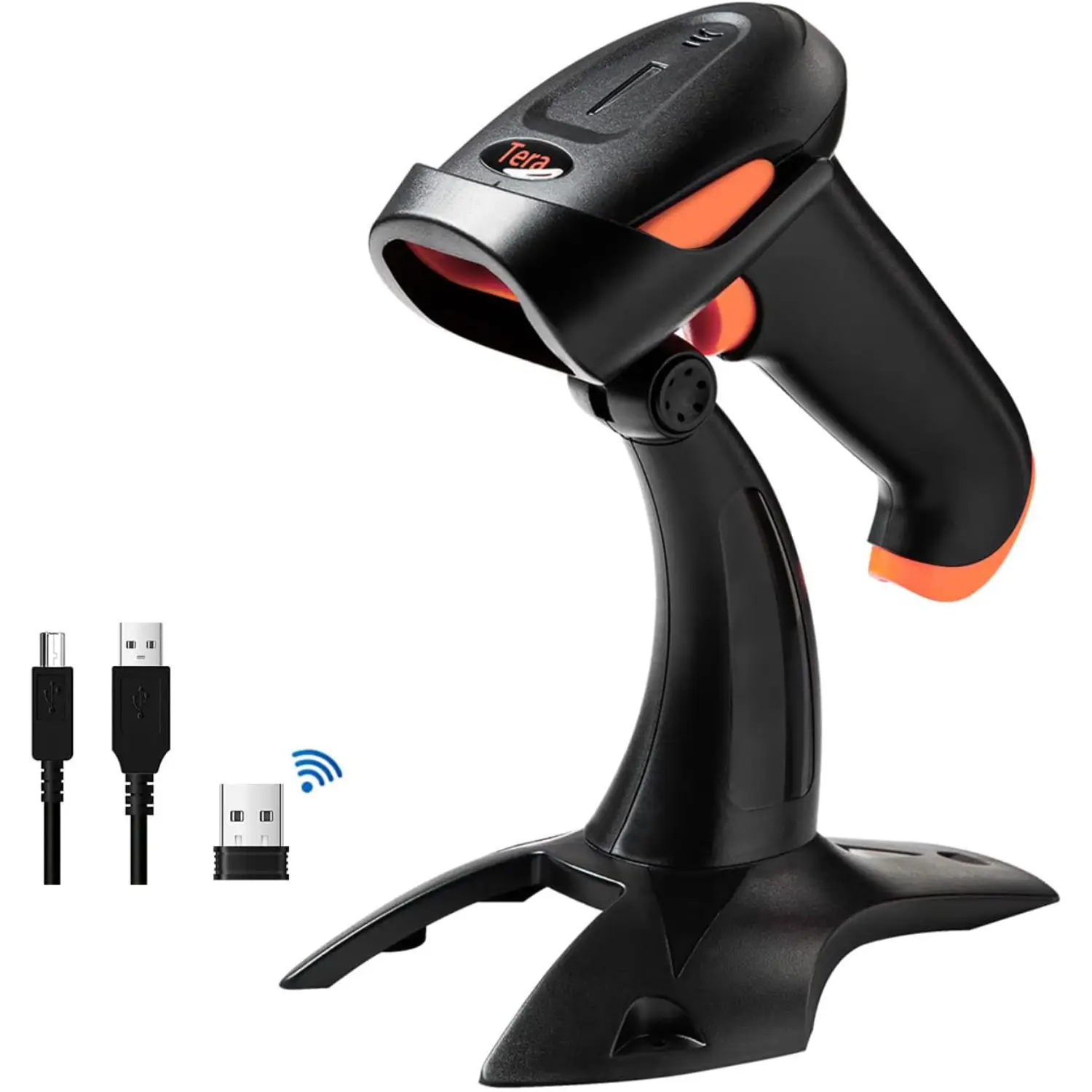 Tera HW0001 scanner code-barres Bluetooth 2D avec support