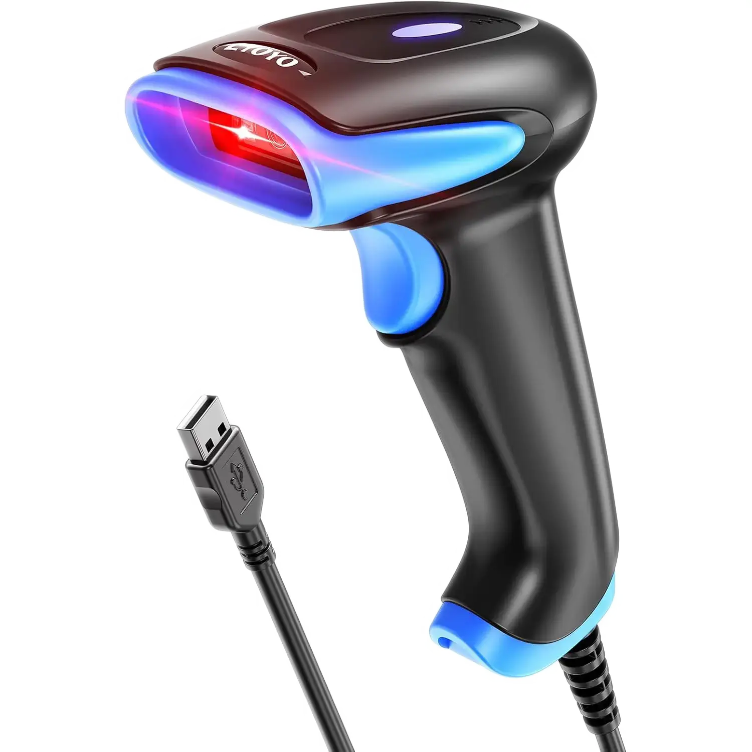 Scanner code-barres professionnel sur son support